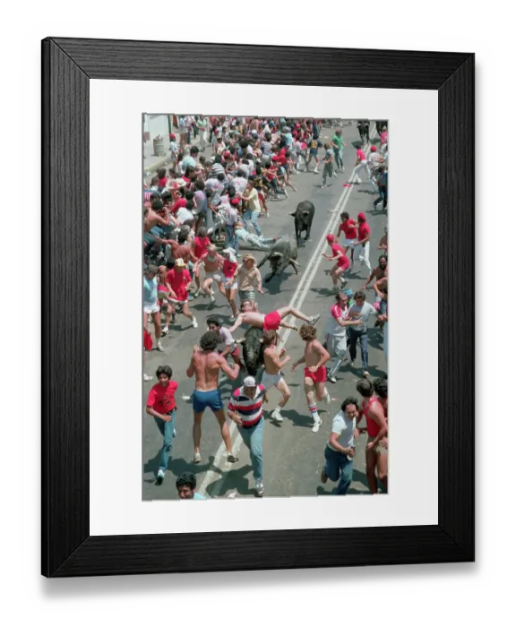 Framed Print : Pomplonada Festival in Mexico Framed Print : Pomplonada Festival in Mexico