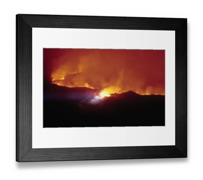 Framed Print : Lava Flowing from Mount Etna Framed Print : Lava Flowing from Mount Etna