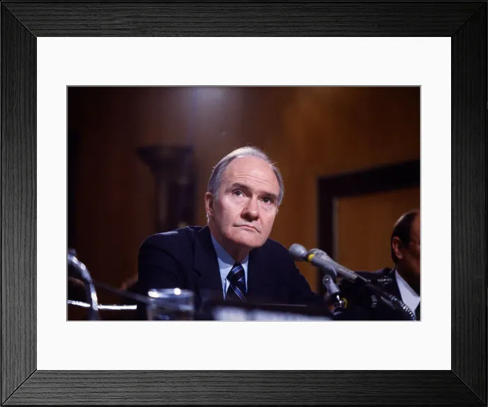 Framed Print : Portrait of James Schlesinger Framed Print : Portrait of James Schlesinger