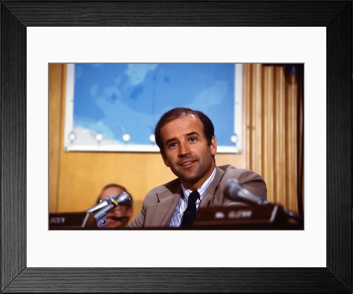 Framed Print : Portrait of Senator Joseph Biden Framed Print : Portrait of Senator Joseph Biden