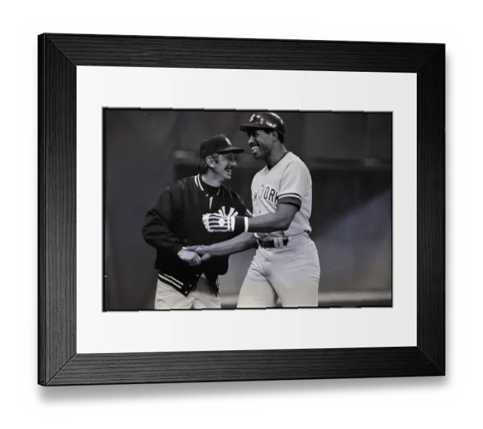 Framed Print : Billy Martin Congratulates Dave Winfield Framed Print : Billy Martin Congratulates Dave Winfield