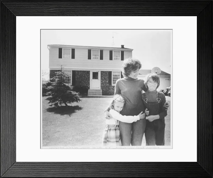 Framed Print : Former Love Canal Resident Hugging Her Daughters Framed Print : Former Love Canal Resident Hugging Her Daughters