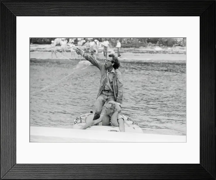 Framed Print : Christo Shouting Directions During Surrounded Islands Project Framed Print : Christo Shouting Directions During Surrounded Islands Project