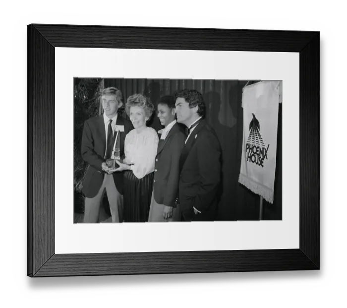 Framed Print : Nancy Reagan Receiving Phoenix House Award Framed Print : Nancy Reagan Receiving Phoenix House Award