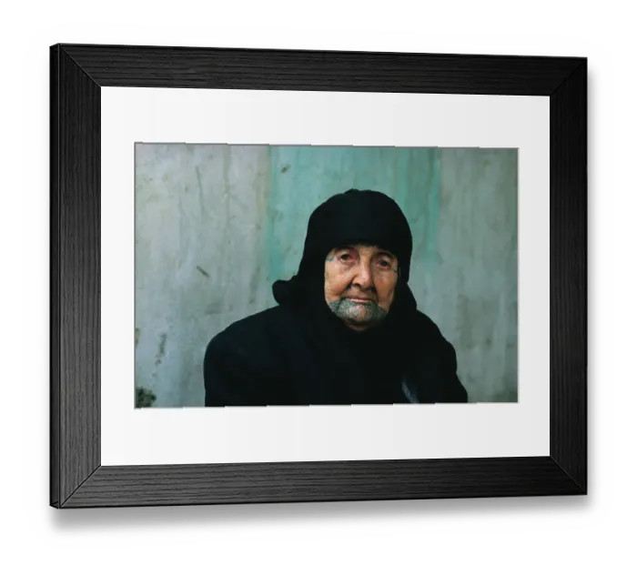 Framed Print : Elderly Palestinian Woman with Tattoo Framed Print : Elderly Palestinian Woman with Tattoo