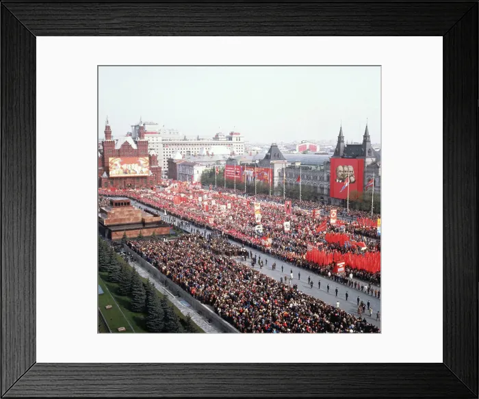 Framed Print : Large Crowd in Red Square Framed Print : Large Crowd in Red Square