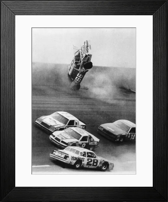 Framed Print : Cars in Collision at Talladega Speedway Framed Print : Cars in Collision at Talladega Speedway