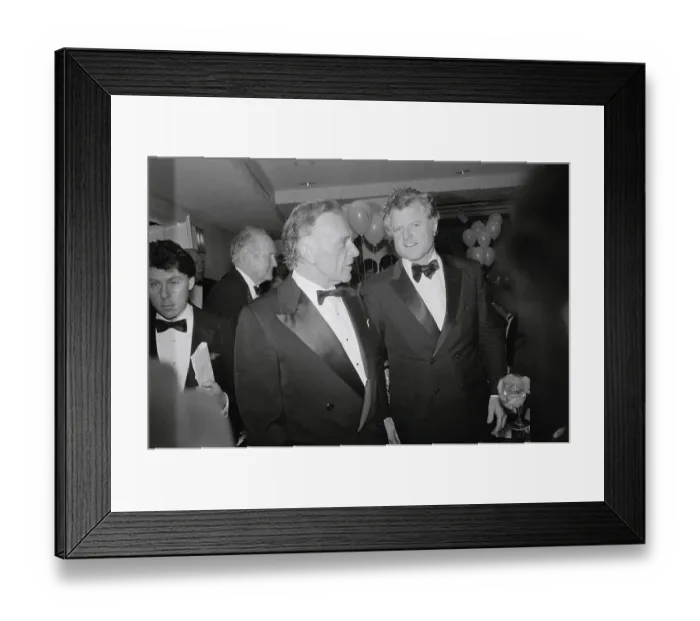 Framed Print : Ted Kennedy with Actor Richard Burton Framed Print : Ted Kennedy with Actor Richard Burton
