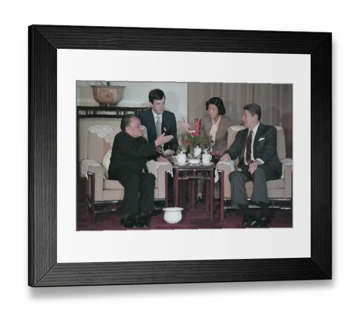Framed Print : Chinese Leaders Meeting with President Ronald Reagan Framed Print : Chinese Leaders Meeting with President Ronald Reagan