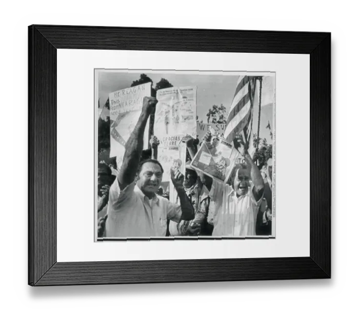 Framed Print : Supporting Ronald Reagan Framed Print : Supporting Ronald Reagan