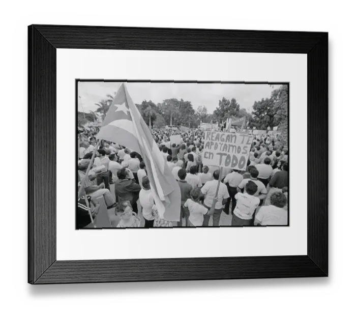 Framed Print : Latins Supporting Ronald Reagan