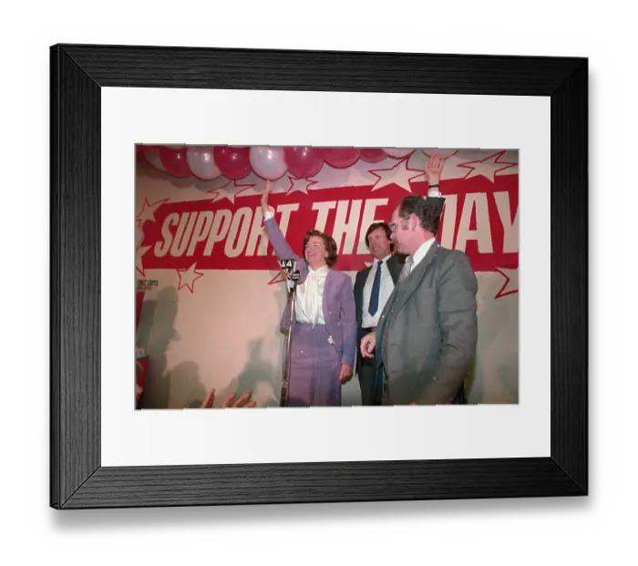 Framed Print : Diane Feinstein Celebrating Recall Move Framed Print : Diane Feinstein Celebrating Recall Move