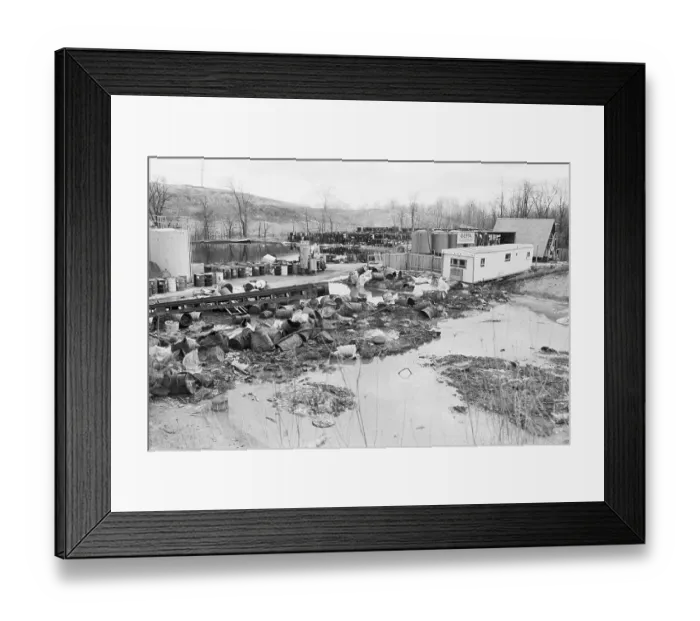 Framed Print : Mobile Filtration Unit at Old Chemical Plant Framed Print : Mobile Filtration Unit at Old Chemical Plant