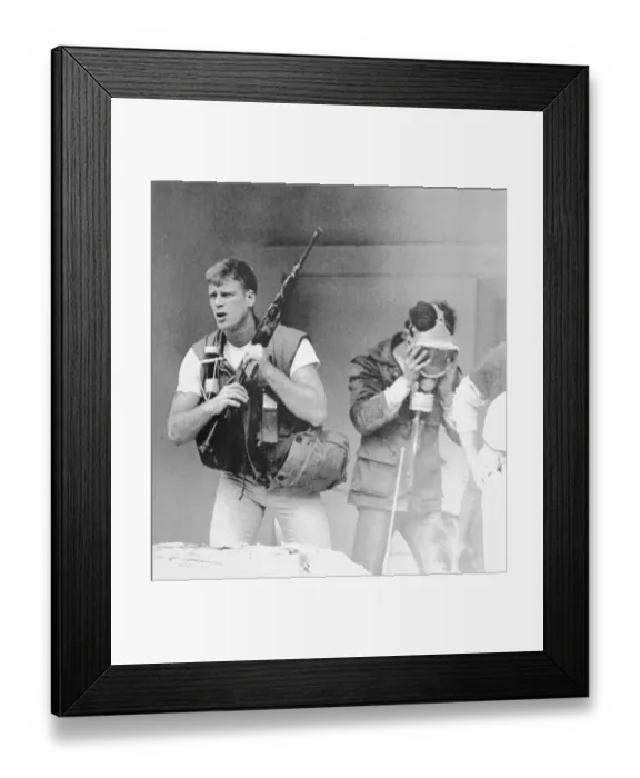 Framed Print : Embassy Guards After Explosion Framed Print : Embassy Guards After Explosion
