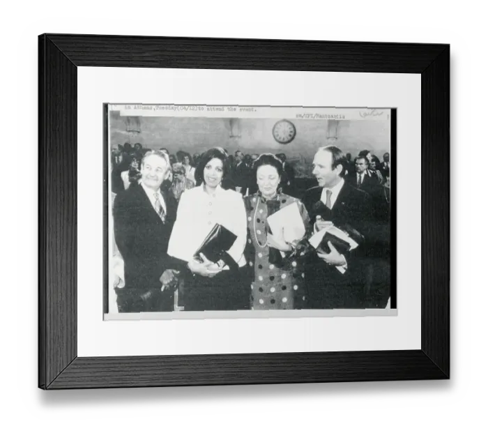 Framed Print : Portrait of Christina Onassis with Prize Winners Framed Print : Portrait of Christina Onassis with Prize Winners