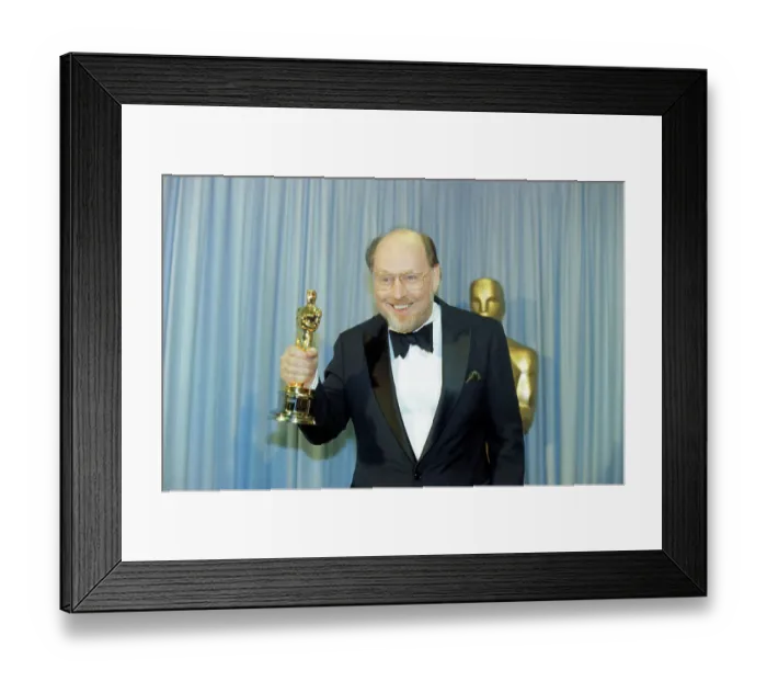 Framed Print : John Williams Holding Oscar