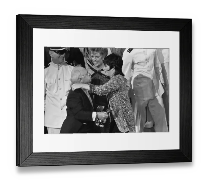 Framed Print : Mickey Rooney and Liza Minnelli