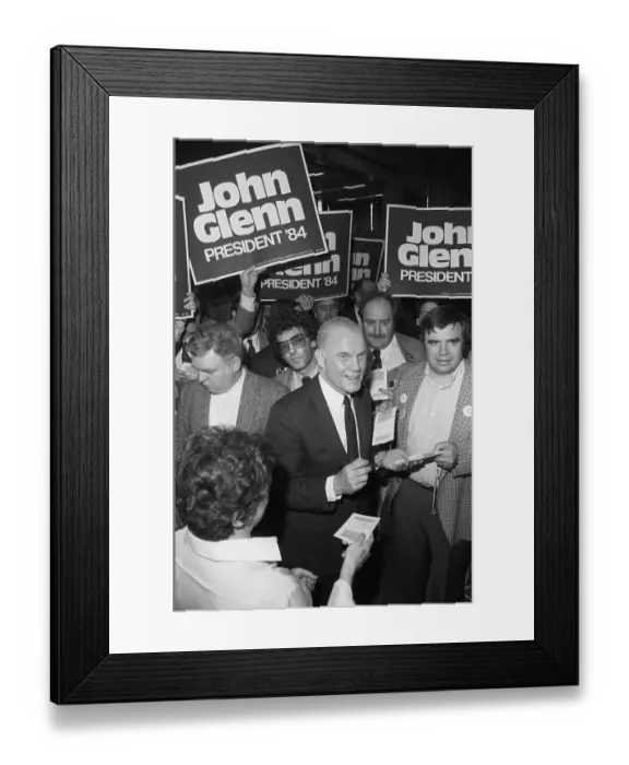 Framed Print : John Glenn Signs Autographs Under Signs Framed Print : John Glenn Signs Autographs Under Signs