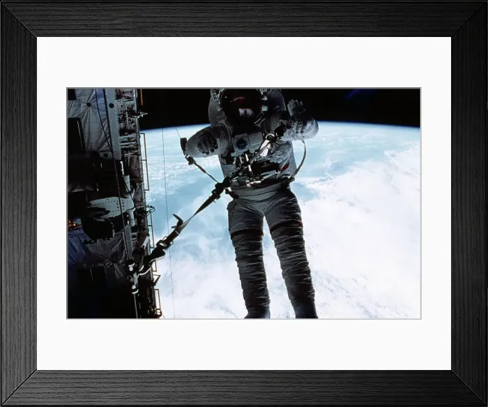 Framed Print : Astronaut Story Musgrave During STS-6 Space Shuttle Mission Framed Print : Astronaut Story Musgrave During STS-6 Space Shuttle Mission