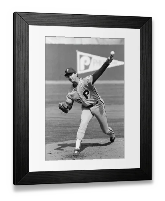 Framed Print : Steve Carlton Pitching In Baseball Game Framed Print : Steve Carlton Pitching In Baseball Game
