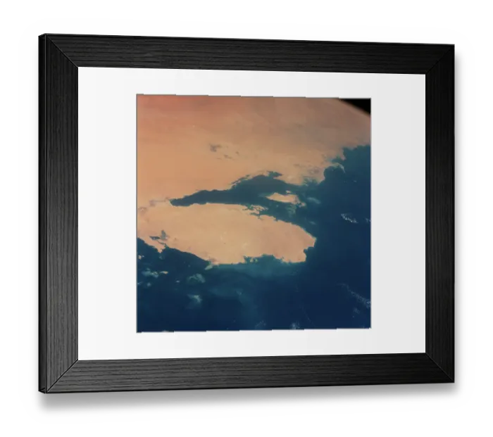 Framed Print : View of Persian Gulf from Space Framed Print : View of Persian Gulf from Space