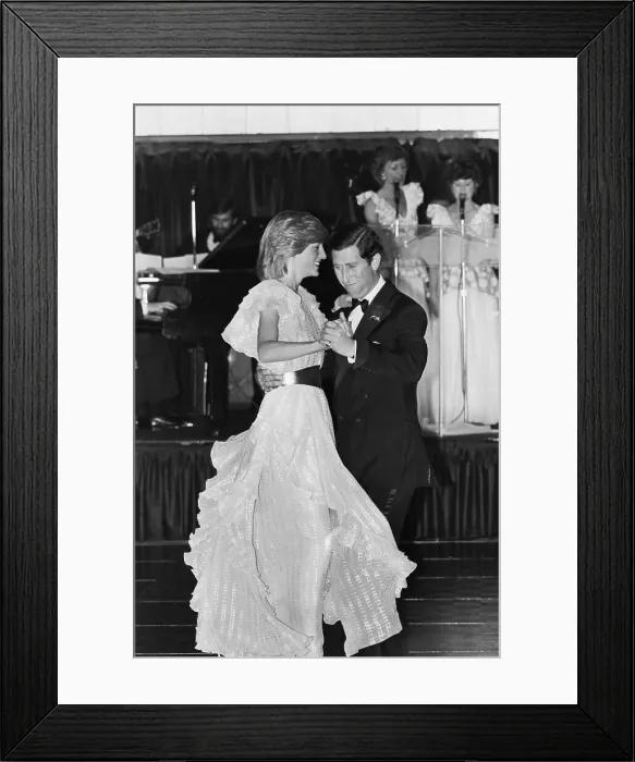 Framed Print : Prince & Princess Of Wales at Charity Ball