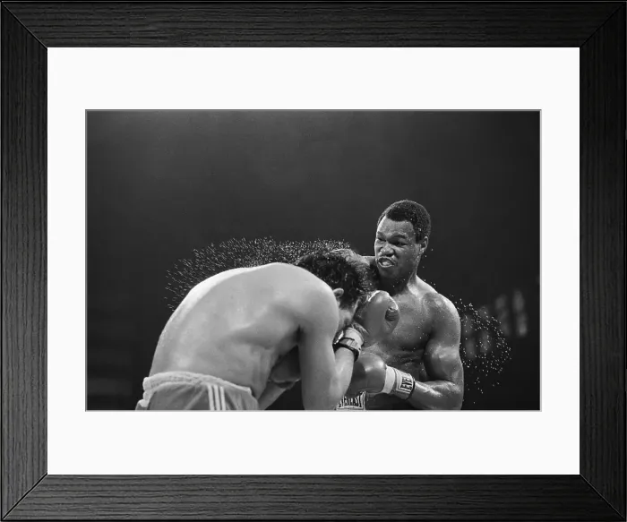 Framed Print : Larry Holmes Punches Lucien Rodriguez Framed Print : Larry Holmes Punches Lucien Rodriguez