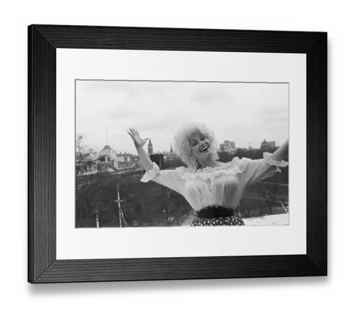 Framed Print : Dolly Parton With a Broad Smile Framed Print : Dolly Parton With a Broad Smile