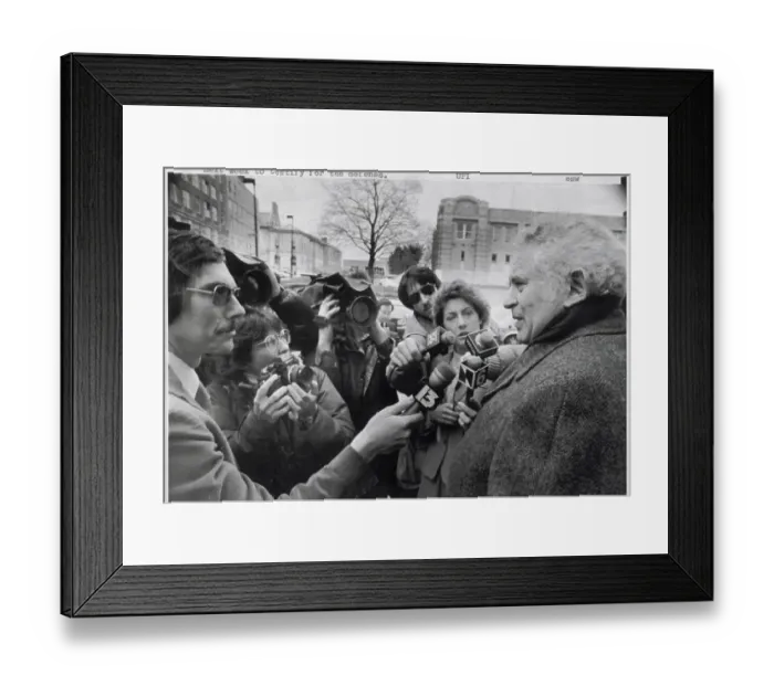 Framed Print : Journalists Interviewing Norman Mailer Framed Print : Journalists Interviewing Norman Mailer