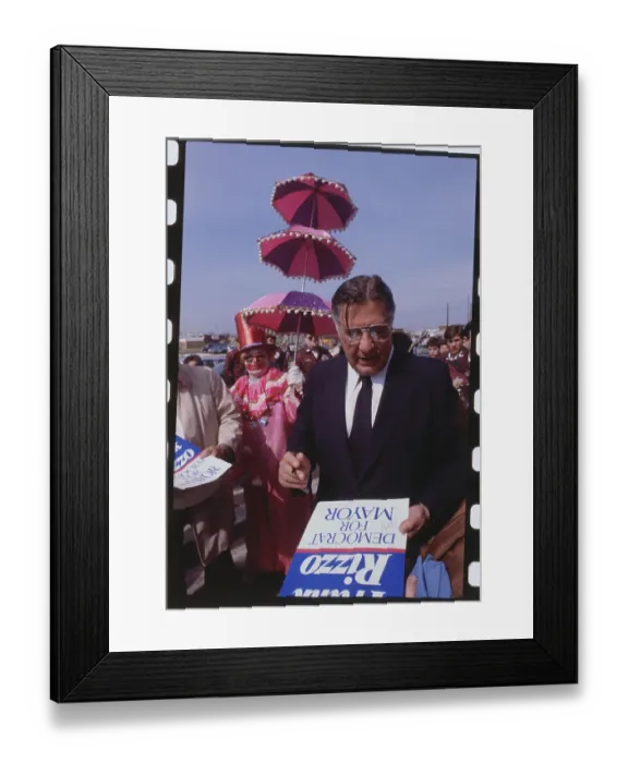 Framed Print : Frank Rizzo Campaigning Framed Print : Frank Rizzo Campaigning