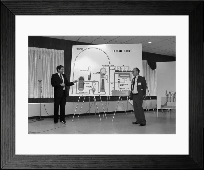 Framed Print : New York Nuclear Power Officials Brief the Press During a Plant Emergency Drill Framed Print : New York Nuclear Power Officials Brief the Press During a Plant Emergency Drill