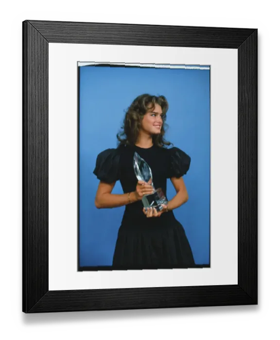Framed Print : Portrait of Brooke Shields Framed Print : Portrait of Brooke Shields