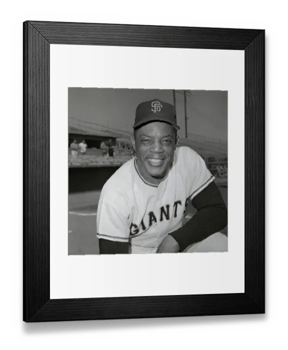 Framed Print : Willie Mays Smiling for Camera Framed Print : Willie Mays Smiling for Camera