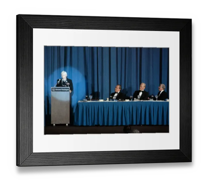 Framed Print : Ex-Presidents Listening to Admiral Hyman Rickover Framed Print : Ex-Presidents Listening to Admiral Hyman Rickover