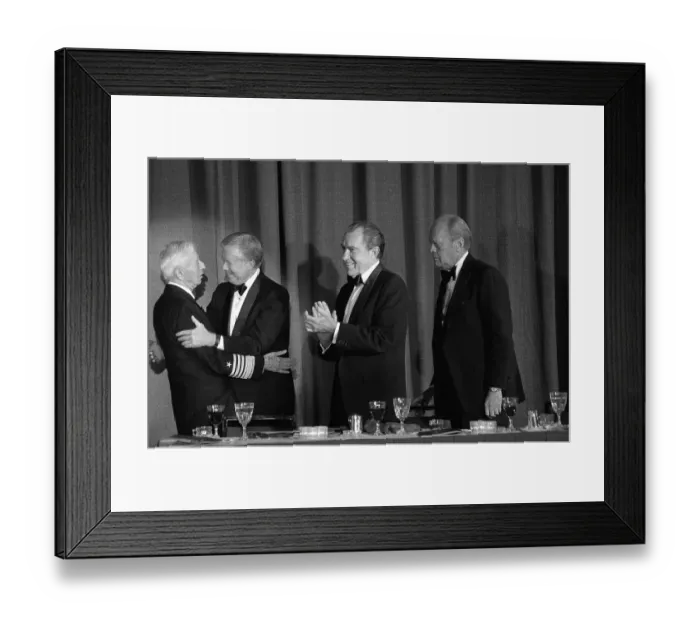 Framed Print : Hyman Rickover and Former Presidents Framed Print : Hyman Rickover and Former Presidents