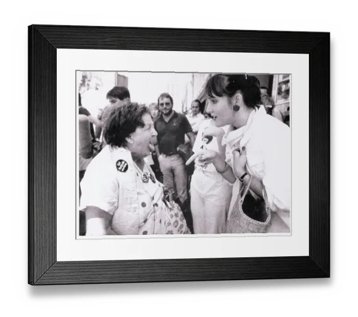 Framed Print : Labor and Liberal Party Supporters Arguing Framed Print : Labor and Liberal Party Supporters Arguing