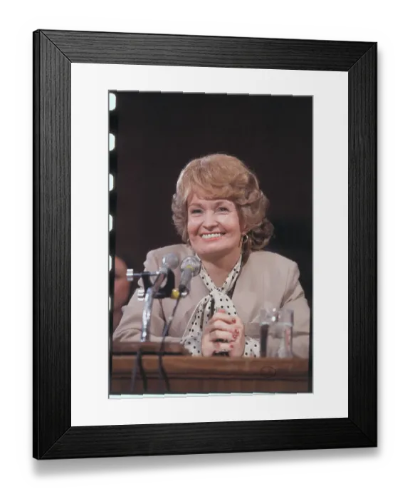 Framed Print : Margaret Heckler Smiling at Her Senate Finance Committee Hearing Framed Print : Margaret Heckler Smiling at Her Senate Finance Committee Hearing