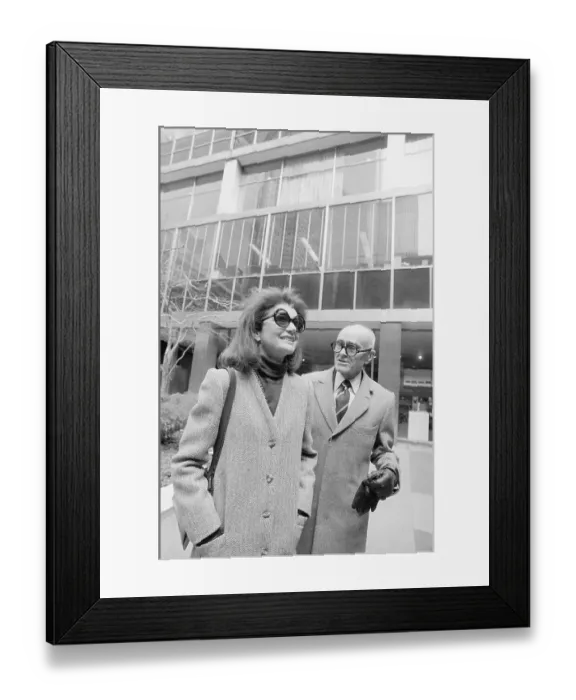 Framed Print : Portrait of Jacqueline Kennedy Onassis and Philip Johnson Framed Print : Portrait of Jacqueline Kennedy Onassis and Philip Johnson