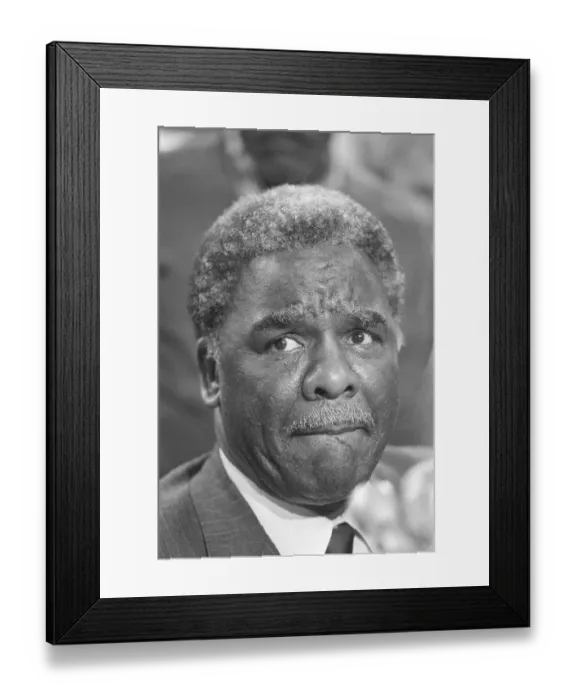 Framed Print : Chicago Mayoral Candidate at Press Conference Framed Print : Chicago Mayoral Candidate at Press Conference