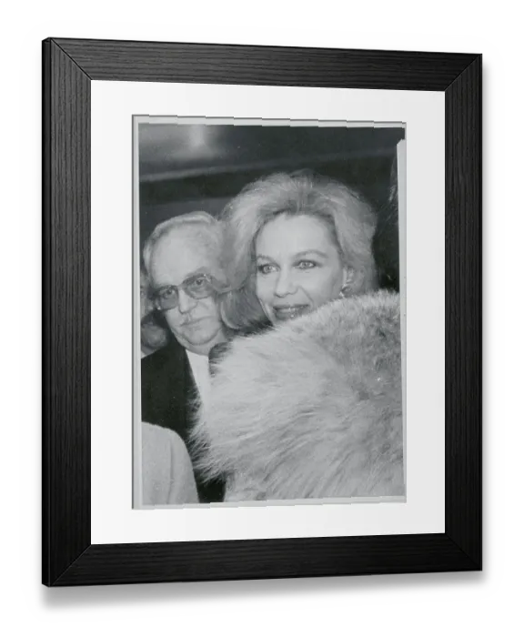 Framed Print : Prince Rainier with Friend