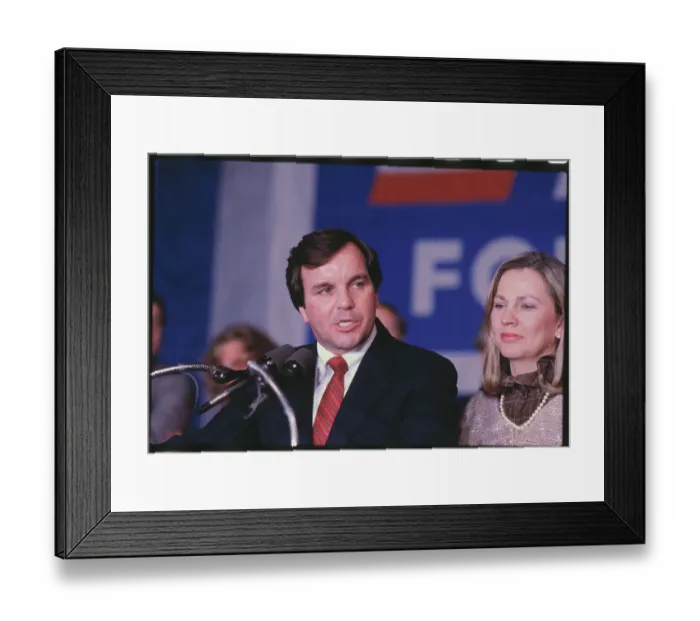 Framed Print : Mayoral Candidate Richard Daley and Wife Conceding After His Defeat Framed Print : Mayoral Candidate Richard Daley and Wife Conceding After His Defeat