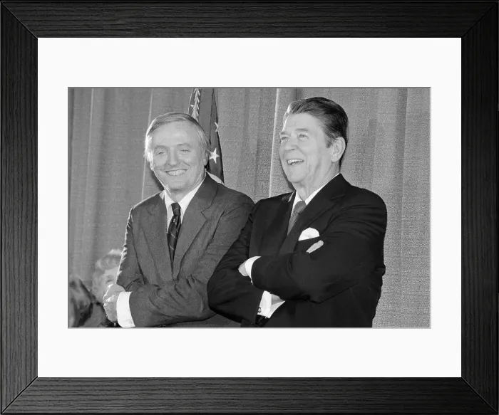 Framed Print : Ronald Reagan and William Buckley Jr. Standing Together Framed Print : Ronald Reagan and William Buckley Jr. Standing Together