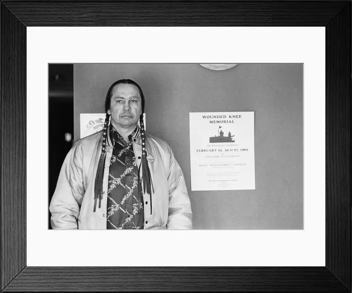 Framed Print : American Indian Movement Leader