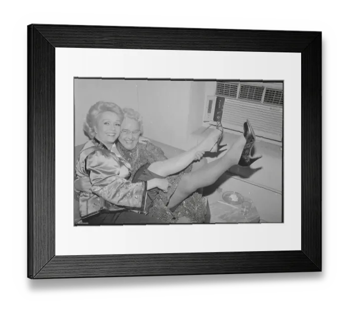 Framed Print : Portrait of Debbie Reynolds with Mother Framed Print : Portrait of Debbie Reynolds with Mother