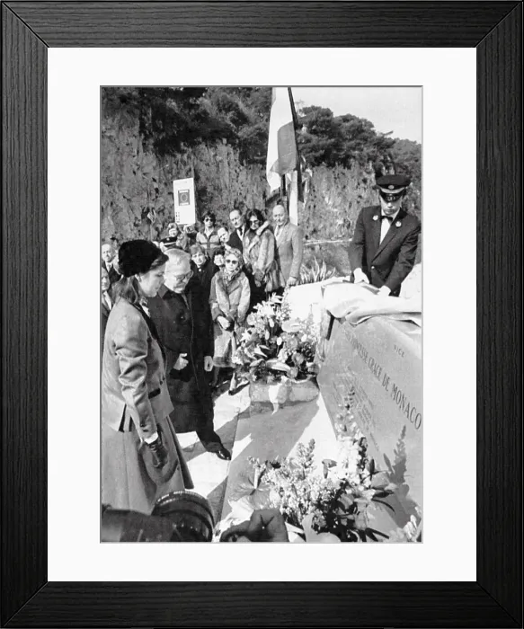 Framed Print : Prince Rainier and Princess Grace at Unveiling Ceremony Framed Print : Prince Rainier and Princess Grace at Unveiling Ceremony