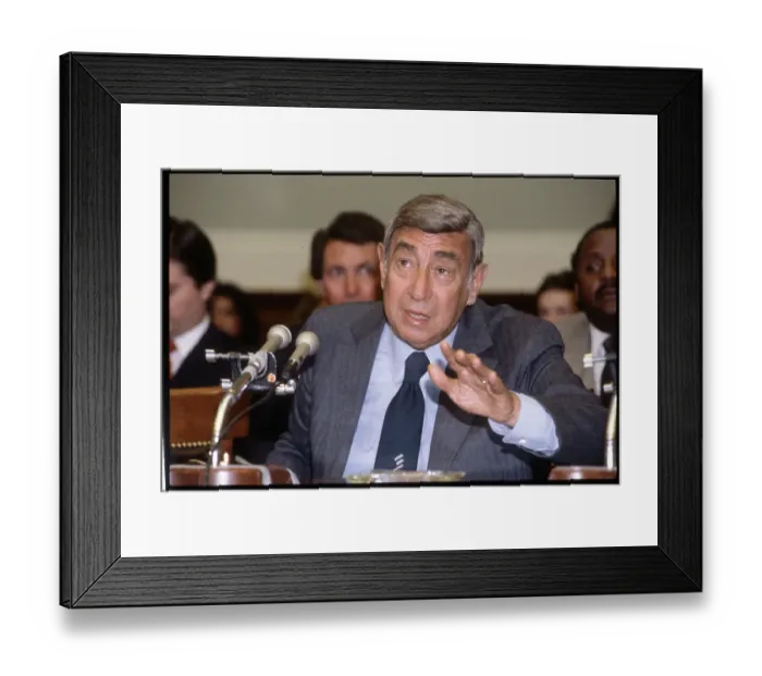 Framed Print : Howard Cosell Testifies at Committee Framed Print : Howard Cosell Testifies at Committee
