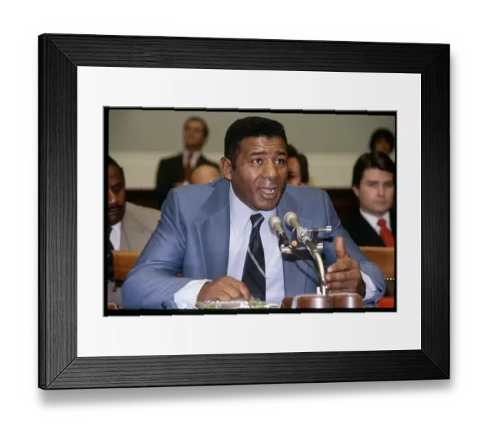 Framed Print : Floyd Patterson Testifying to Congress Framed Print : Floyd Patterson Testifying to Congress
