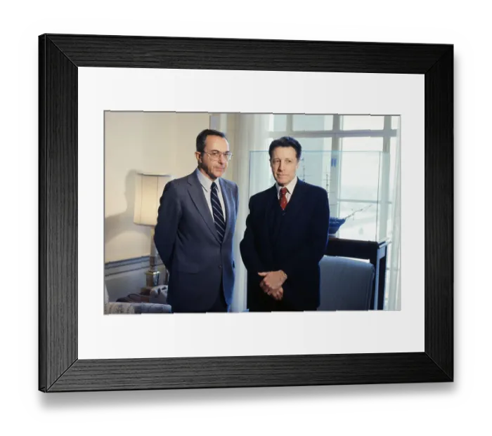 Framed Print : Moshe Arens and Caspar Weinberger Framed Print : Moshe Arens and Caspar Weinberger