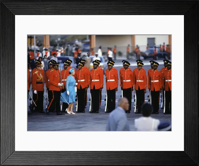 Framed Print : Queen Elizabeth II and Prince Philip While Visiting Jamaica Framed Print : Queen Elizabeth II and Prince Philip While Visiting Jamaica