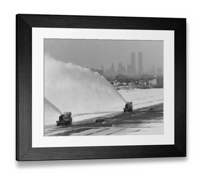 Framed Print : Blizzard Hits New York